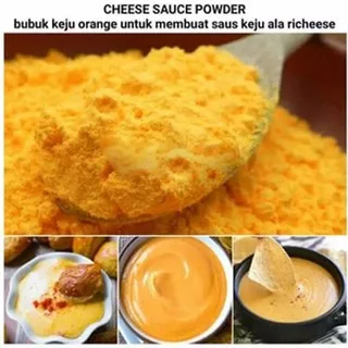 CHEESE SAUCE POWDER 100G - BUBUK SAUS KEJU ORANGE - KERRY TONE BUMBU ORANYE SAOS OREN RICHEESE HALAL