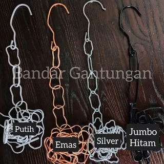 Hanger Rantai Besi Gantungan Baju Rantai Ring Untai Gantungan Besi Hanger Rantai Besi(bh)