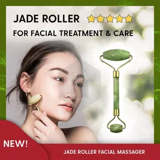 JADE ROLLER FACIAL TREATMENT CARE Alat Pijat Muka  Wajah Jade Roller Face Massager Facial Massage
