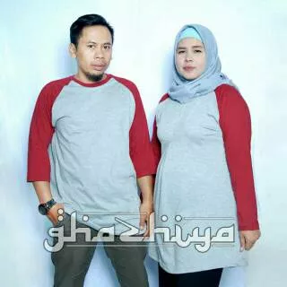 COUPLE BASIC TUNIK RAGLAN - MURAH BY GHAZHIYA