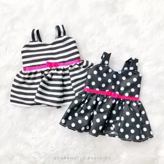 Valen Stripes/Polka Baby Alive Dress | Baju Baby Alive