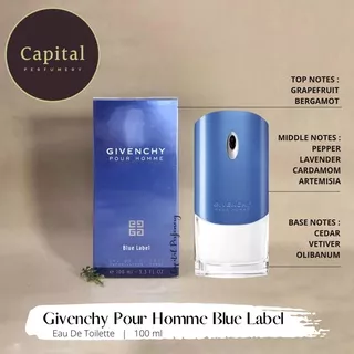 Givenchy Pour Homme Blue Label Edt 100ml