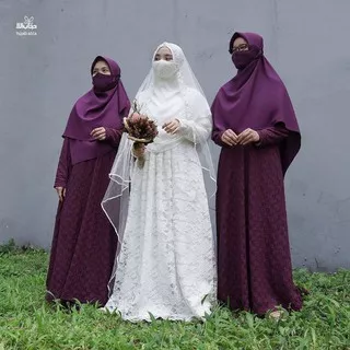 NEW!! Set Akad Alila Premium Gamis Ruqayyah by Hijab Alila