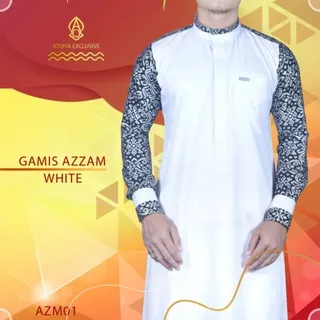 Gamis atqiya azzam /jubah atqiya/jubah pria/gamis laki laki/jubah murah/gamis slim