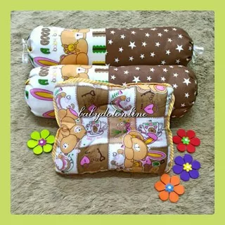 BABY BESS- 1set Bantal Guling Bayi Merek BABY BESS / Set Bantal Peyang Guling Bayi Merek Baby Bess