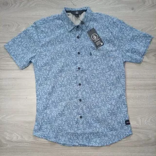 (BIG SALE ) KEMEJA PRIA LENGAN PENDEK VOLCOM ORIGINAL BM GROSIR PRINT MOTIF DISTRO SURFING PREMIUM POLOS OVERSIZE SURF DISKON 07