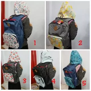 Tas ransel topi alaska pjg 28cm x lbr 14cm tgg 44cm, tas ransel sekolah