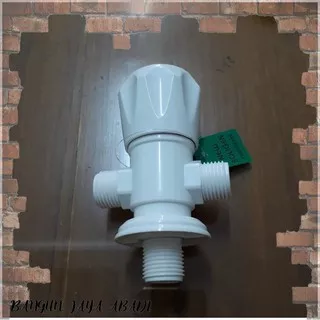 SOLIGEN Stop kran keran PVC shower T cabang kloset jet bidet double BJA