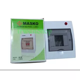 Box MCB 4 Group Masko Tutup Mika / Box Panel MCB 4 Slot Indikator Lampu