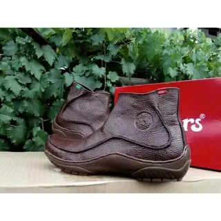 Sepatu Casual Pria Kickers Boots Resleting Kuli Sapi Asli ori