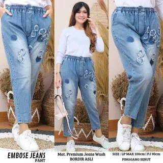 EMBOSE JEANS WANITA