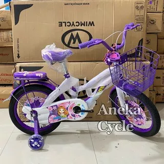 Sepeda Anak Roda Empat Cewek Perempuan Mini Emerson Barbie 16 Inch