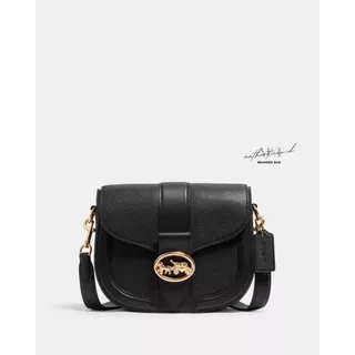 [ORIGINAL 100%] COACH GEORGIE SADDLE BAG IN BLACK