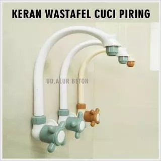 Keran Wastafel Cuci Piring / Kran BCP Plastik Model Angsa