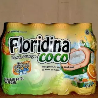 FLORIDINA Coco / Floridina Coconut / Floridina Kelapa. Satu Pack/ satu dus isi 12 botol