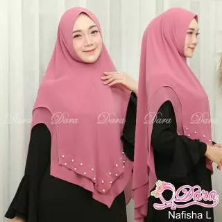 Clearance Sale !!! Khimar Nafisha Size L ORIGINAL Dara Hijab