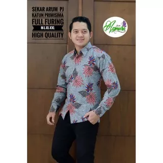 batik pria SEKAR ARUM kemeja full furing batik solo pria primium lengan panjang