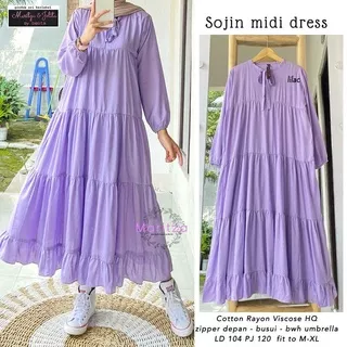 Long Tunik Katun Rayon Tunik Jumbo Kekinian Atasan Polos Wanita Midi Dress Busui Sojin Midi Dress Fashion Wanita