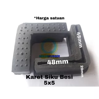 Karet Kaki Meja Kursi Rak Besi Siku 5x5