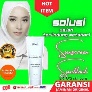 Sunscreen Gel Sunblock Ertos With UVA-UVB ProtectionTabir Surya Original BPOM