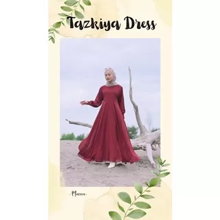 TAZKIYA DRESS/DRESS PESTA/DRESS KONDANGAN/GAMIS LEBARAN/DRESS VIRAL/GAMIS FORMAL/GAMIS KEKINIAN