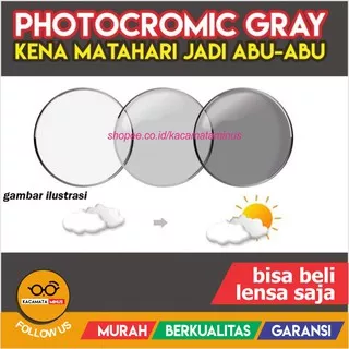 Lensa Kacamata Photocromic - Lensa Photocromic Gray Standar Optik / Abu-Abu AZ