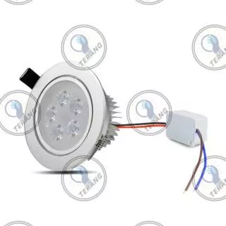 Lampu Downlight LED 5W Sorot Down Light White Putih Warm White 5Watt 5Watt 5Mata Plafon