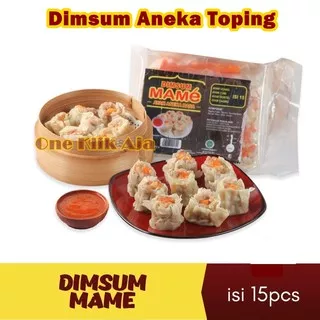 Dimsum Mame isi banyak 15 pcs + Saos | Dimsum Ayam Toping Mix | Dimsum Dumpling Udang | Dimsum Kulit Nori | Dimsum Keju | Dimsum Pedazz Mercon |