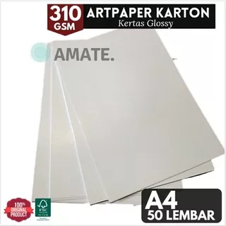 Kertas Art Karton 310gsm A4 (50 Lembar)  Kertas Art paper AC