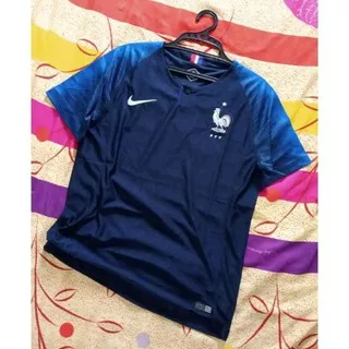 Jersey Kaos Baju Bola Timnas Prancis Perancis France Home Biru Navy Piala Dunia World Cup 2018 2021