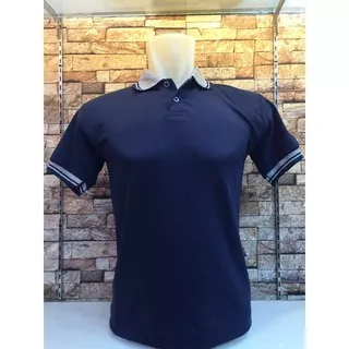 Kaos Kerah Kombinasi NAVY - Polo Kerah Kombinasi navy - Polo Shirt - Polo Warna - Shirt Pria
