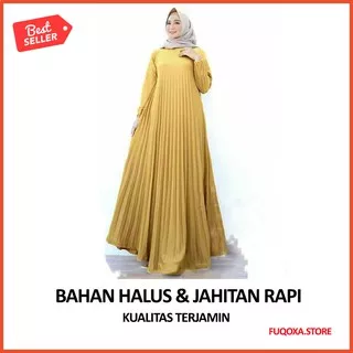 Gamis Terbaru Syari Dewasa Muslim Pakaian Fashion Elegan Q5B6 Wanita Ramadhan Muslimah Kekinian Adem