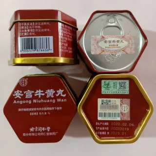 Obat stroke angong niuhuang wan kaleng/an kung niu huang wan/angong niuhuang wan import