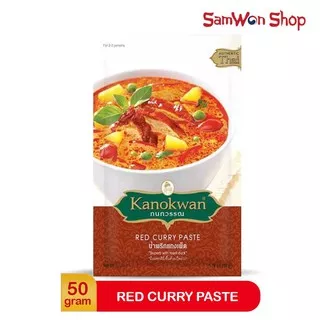 RED CURRY PASTE KANOKWAN 50 GRAM / BUMBU KARI MERAH INSTAN