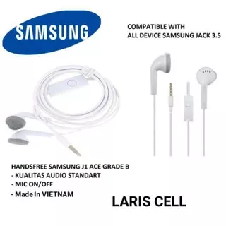 Handsfree Samsung J1 Ace Earphones Support Mic Universal Jack 3.5mm