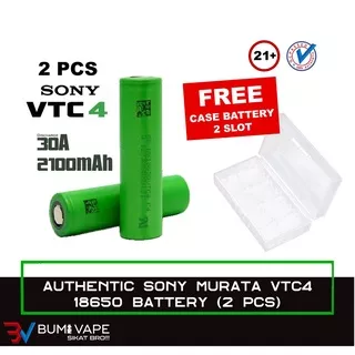 BATERAI SONY VTC4 18650 ORIGINAL -BATTERY MURATA VTC 4 30A 2100MAH AUTHENTIC