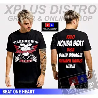 KAOS DISTRO MOTOR BEAT ONE HEART/KAOS BEAT/KAOS SUNMORI/KAOS BEAT ORIGINAL/KAOS OTOMOTIF/KAOS PRIA TERBARU/COD