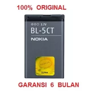 100% ORIGINAL NOKIA Battery BL-5CT / C5-00, C6-01, 5220xm, 6303c, dll