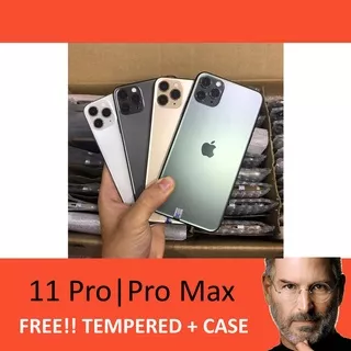 iPhone 11 Pro | Pro Max  64GB 256GB 512GB Bekas Fullset Second Original Like New Grey Green Gold Silver