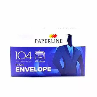 [ PACK ] Amplop Putih / White Envelope Polos - Paperline No. 104 MURAH