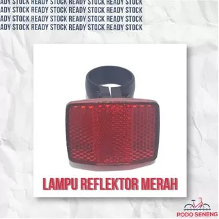 Lampu Reflektor Sepeda Mata Kucing Jari jari Sepeda Merah Putih Persegi