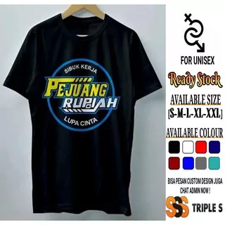 KAOS PEJUANG RUPIAH SIBUK KERJA LUPA CINTA ROUND DESAIN KAOS PRIA KEREN BERKUALITAS