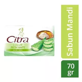 Citra Sabun Lulur Fresh White Aloe Vera 70 gr - Sabun Mandi Citra 70 gr - Sabun Batang Citra 70 gr