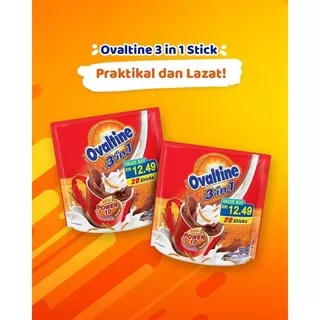 Ovaltine 3 in 1 Malaysia 600 Gr 20 Stick