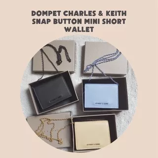 DOMPET CHARLES & KEITH SNAP BUTTON MINI SHORT WALLET
