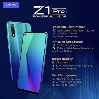 VIVO Z1 PRO RAM 6/128GB GARANSI RESMI VIVO INDONESIA SETAHUN