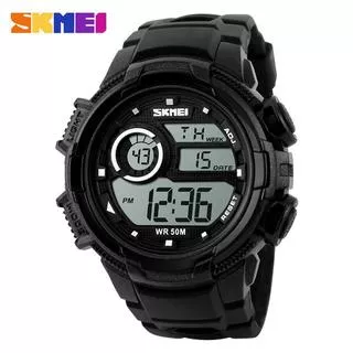 SKMEI S-Shock Sport Watch Water Resistant 50m - DG1113 - Black White