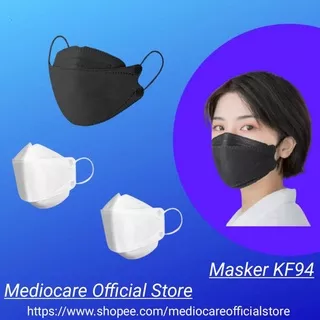 Masker Mediocare KF94 4 Ply Isi 10 pcs PROTECTIVE MASK Original APD Face Shield Disposable Face Masks