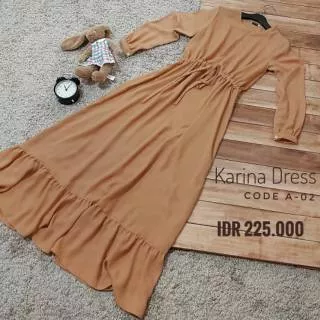 KARINA DRESS - GAMIS MUSLIMAH SYARI - BAJU WANITA