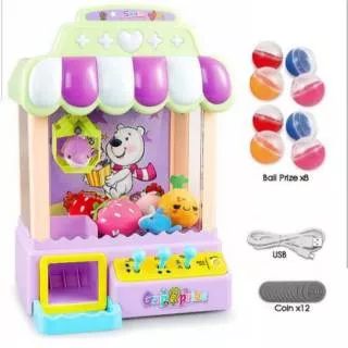 JOY CLAW MACHINE CANDY GRABBER GRIP DOLL MESIN CAPIT BONEKA KADO ANAK KEREN PREMIUM